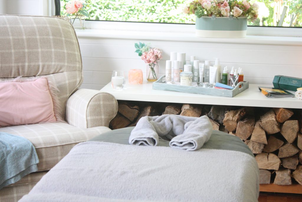 treatment room and massage couch
